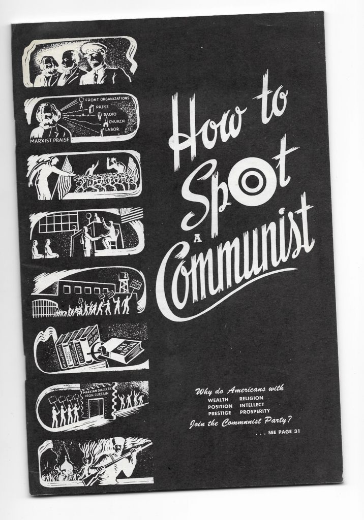 The booklet "How to Spot a Communist"
